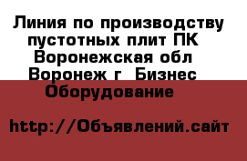 Линия по производству пустотных плит ПК - Воронежская обл., Воронеж г. Бизнес » Оборудование   